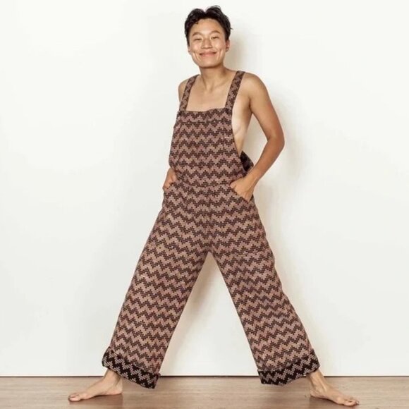 Ace & Jig Milo Overalls in Herringbone XL